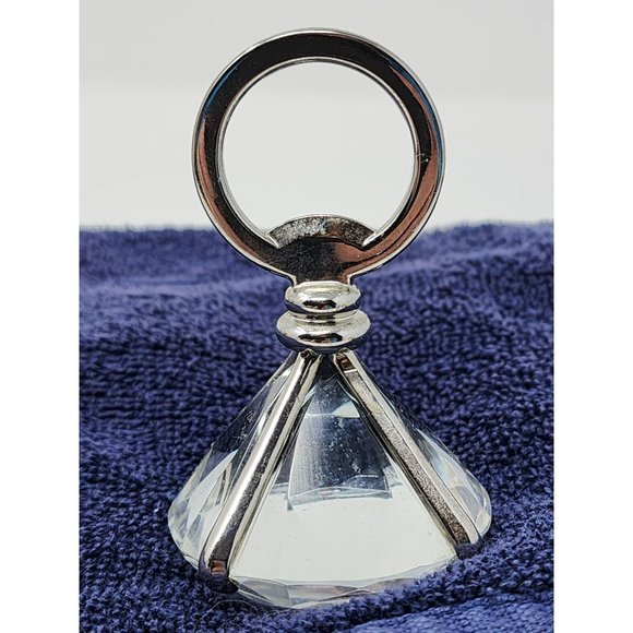 Vintage Faux Diamond Shaped Glass Bottle Opener Beer Bar Accessory Unmarked - Picture 1 of 7